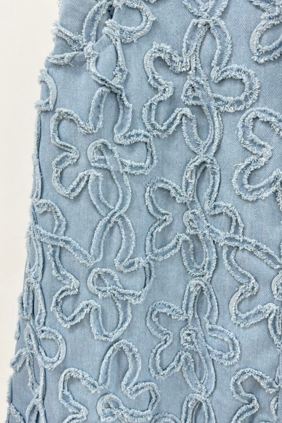 Floral Embroidery Denim Skirt - New π - Bella Boutique & Bellasbylola.com
