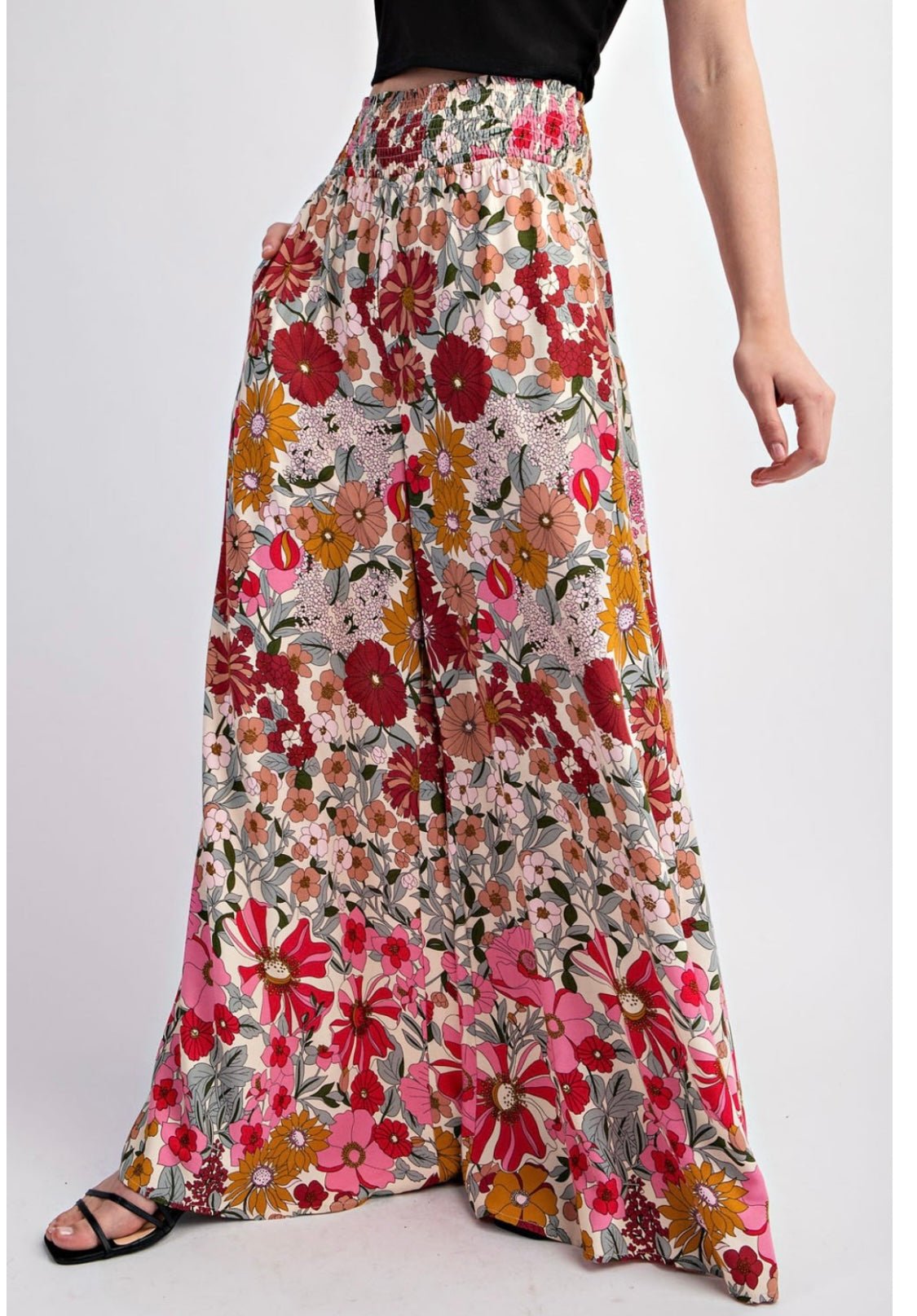 Floral Palazzo - Sparkling New Arrival! - Bella Boutique & Bellasbylola.com