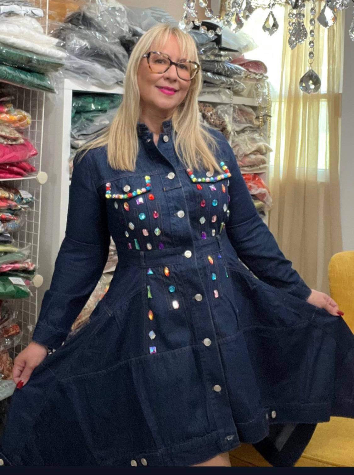 Chic Gem Asymmetrical Mini Dress - Bella Boutique & Bellasbylola.com