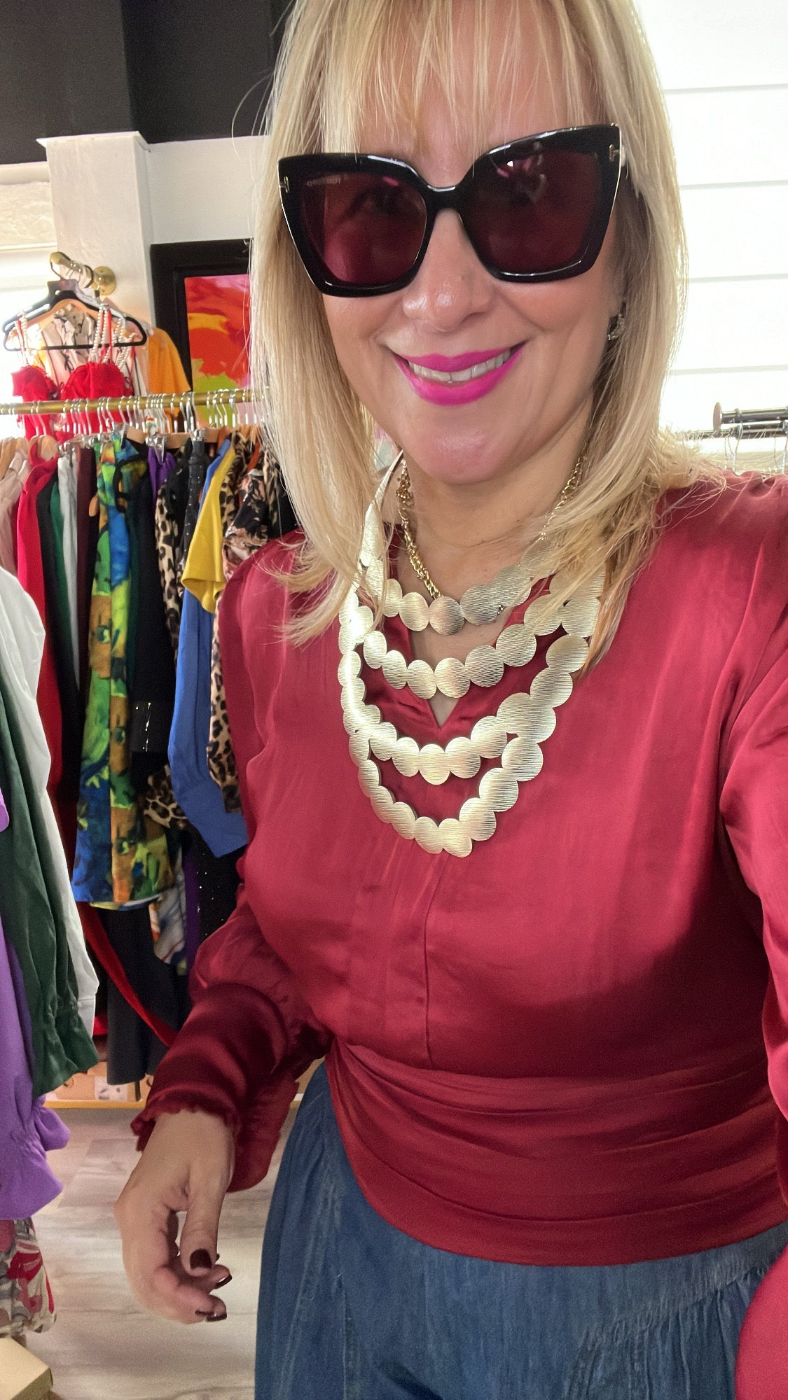 Golden Dot Leather Necklace - Chic & Elegant Accessory - Bella Boutique & Bellasbylola.com