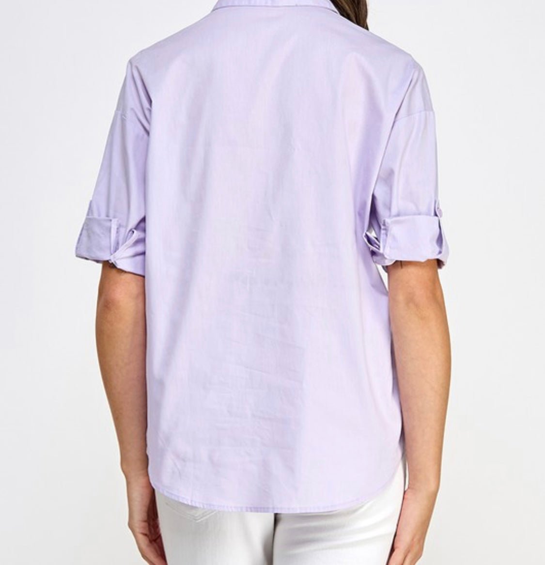 Heart Print Embroidered Short Sleeve Top - Bella Boutique & Bellasbylola.com