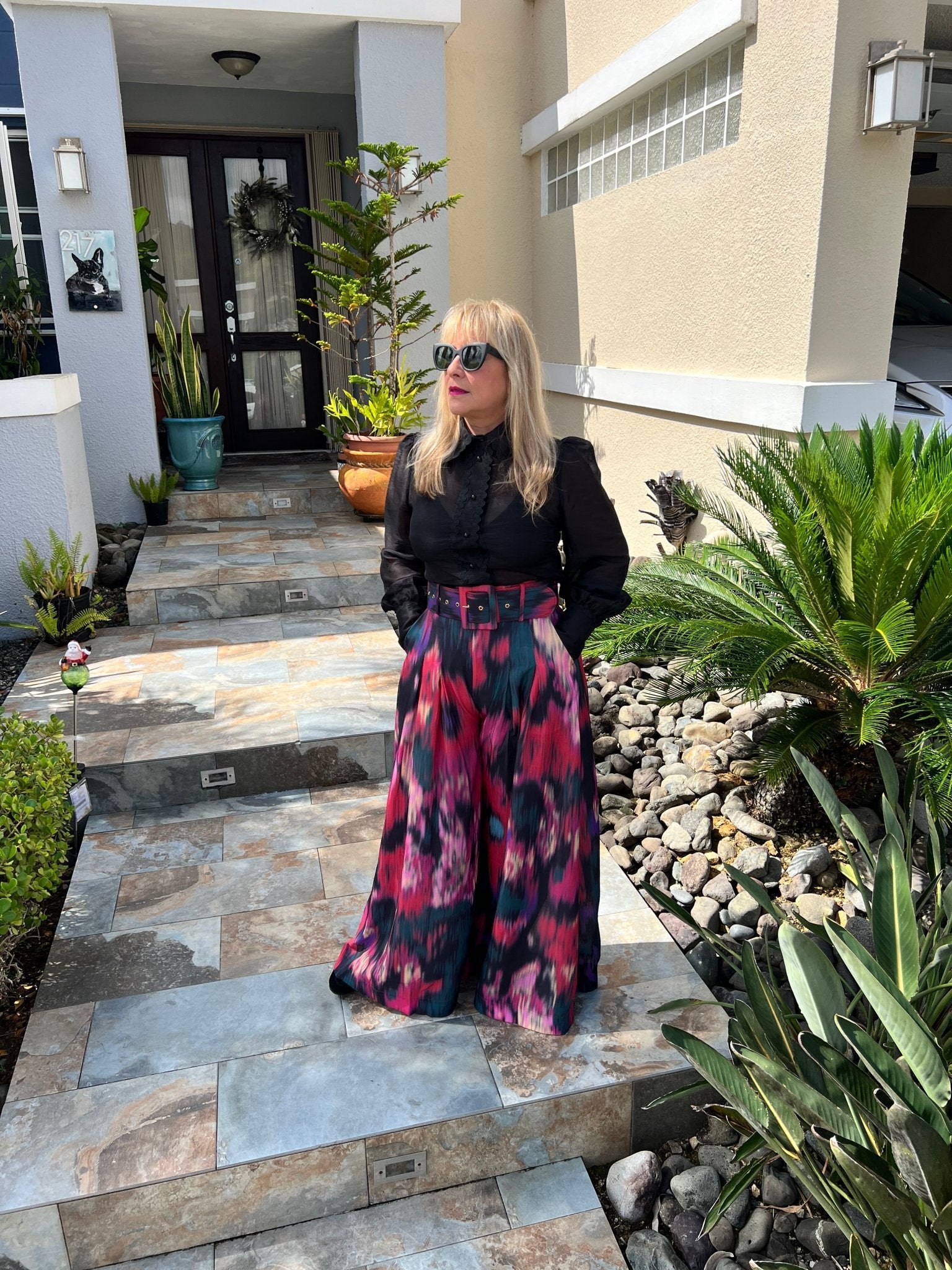 High Tie Ric - Rac Long Sleeve Top - Bella Boutique & Bellasbylola.com