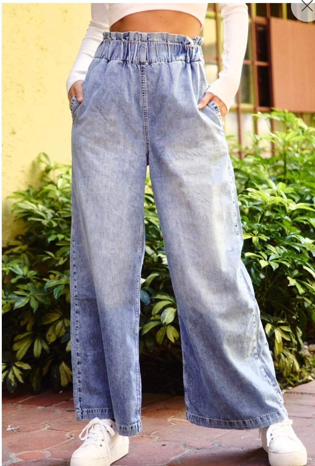 Soft Wide Leg High Waist Jeans - Bella Boutique & Bellasbylola.com
