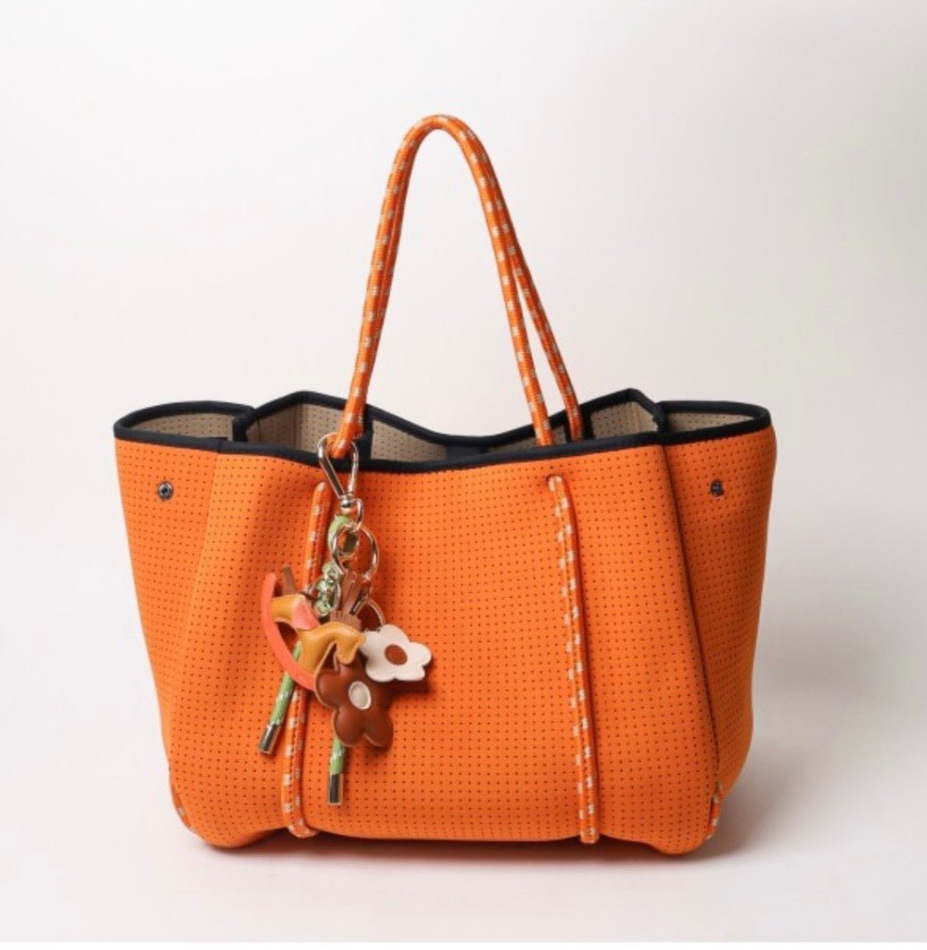Brown Dog & Yellow Cherries Key Chain with Charms - Bella & Bellasbylola.com