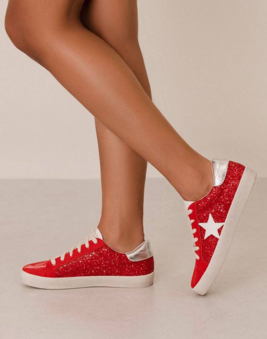 JOANN RED SNEAKERS - Bella Boutique & Bellasbylola.com