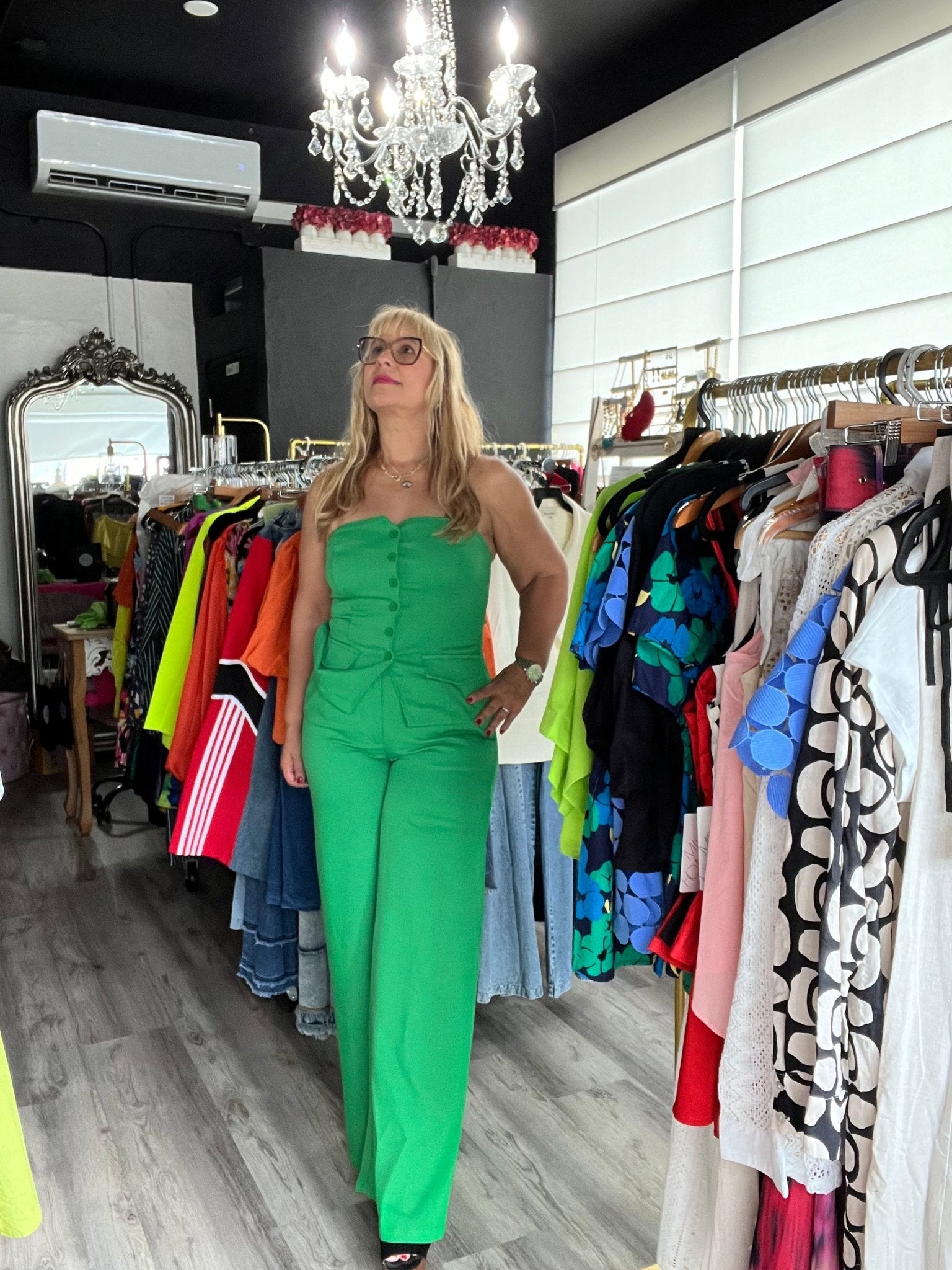 Kelly Green Tube Palazzo Set - New🌟 In Store & Online - Bella Boutique & Bellasbylola.com