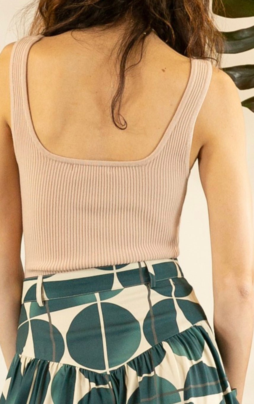 Knitted Square Neck Premium Top - Bella Boutique & Bellasbylola.com