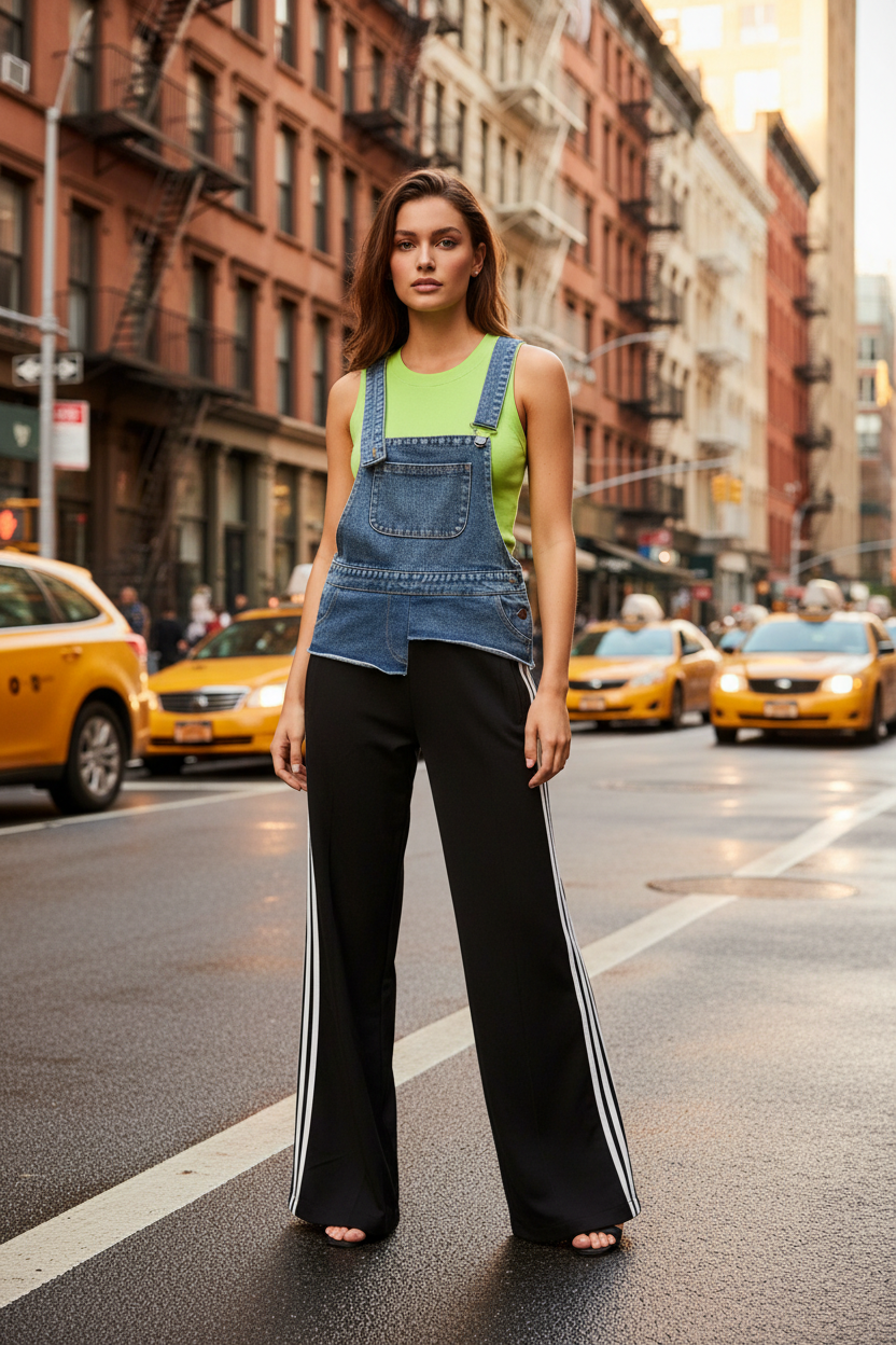 Urban Track Denim Overall -Fits only Small New ✨✨Es one size pero solo le sirve a small