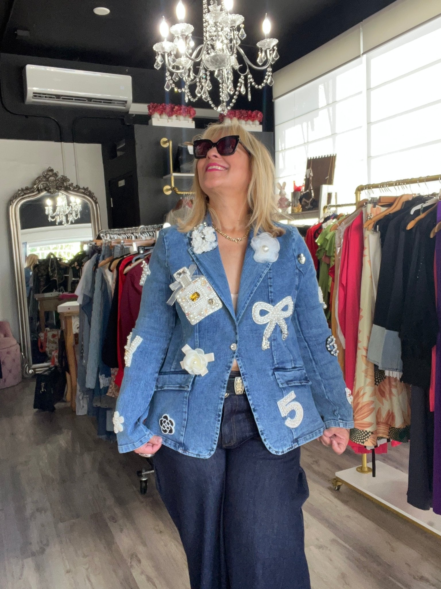 Like Channel Denim Blazer - PRE ORDER NOW - Bella Boutique & Bellasbylola.com