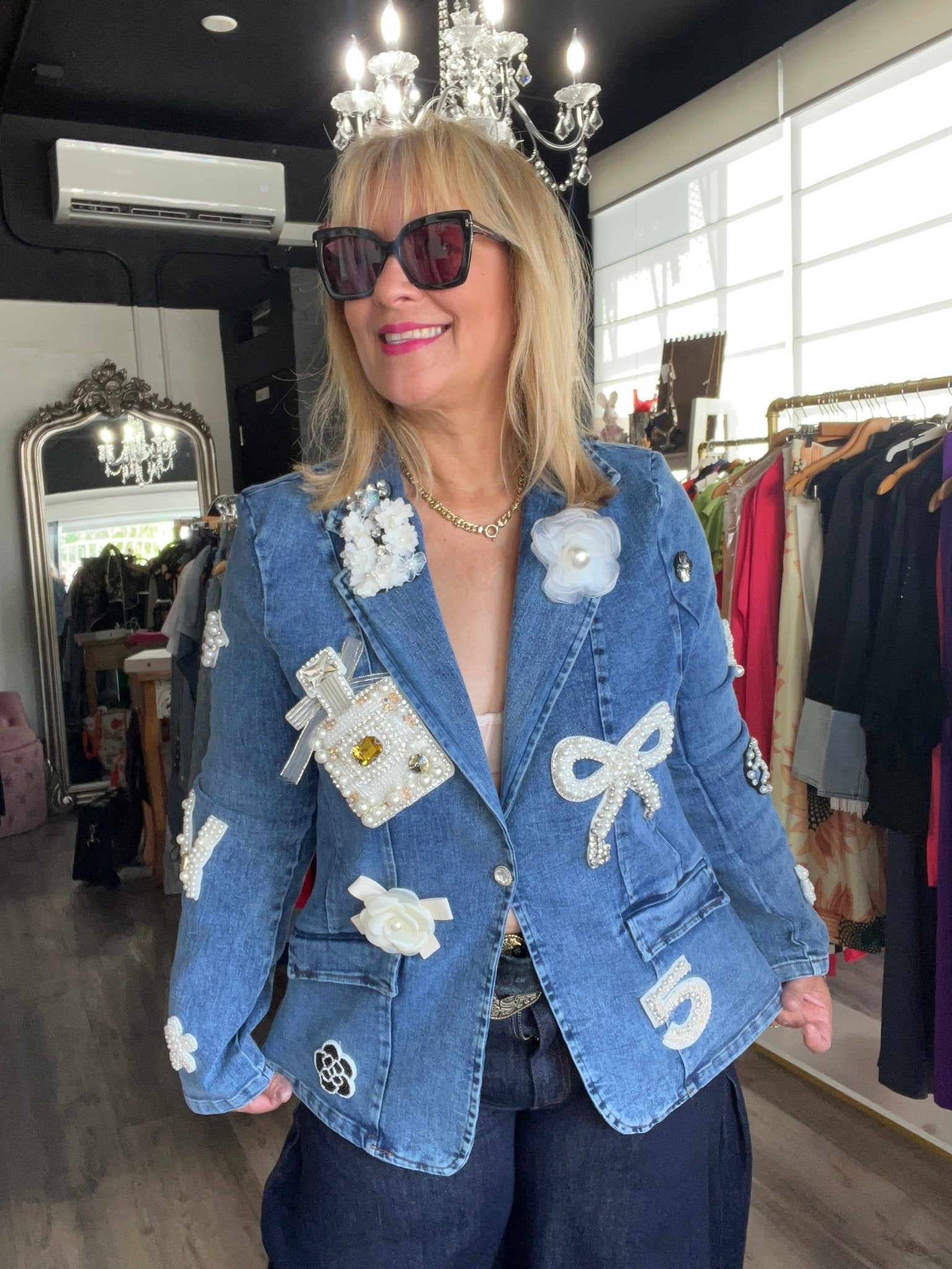 Like Channel Denim Blazer - PRE ORDER NOW - Bella Boutique & Bellasbylola.com