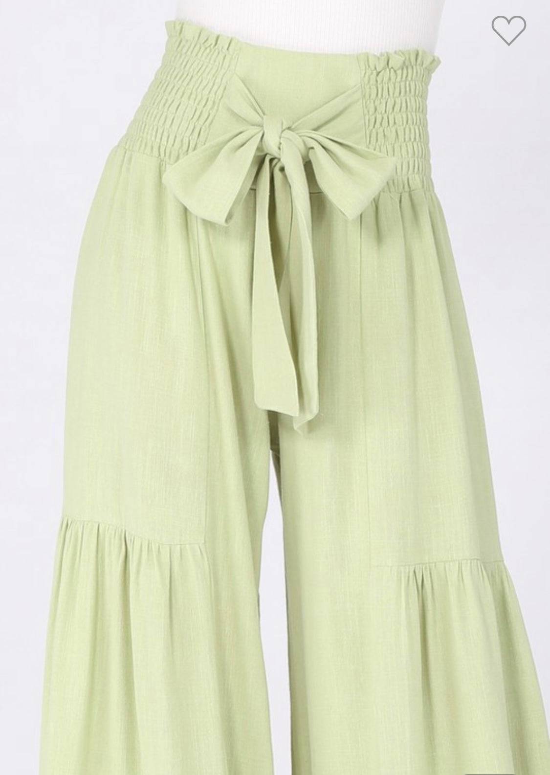 Boho Mint Linen Pants - Bella Boutique & Bellasbylola.com