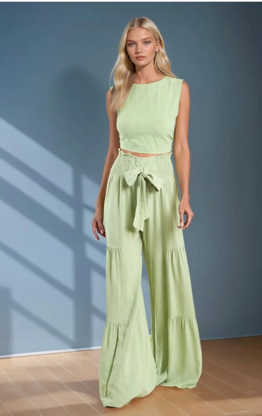 Luxurious Linen Boho Tie-Back Crop Top - Bella Boutique & Bellasbylola.com