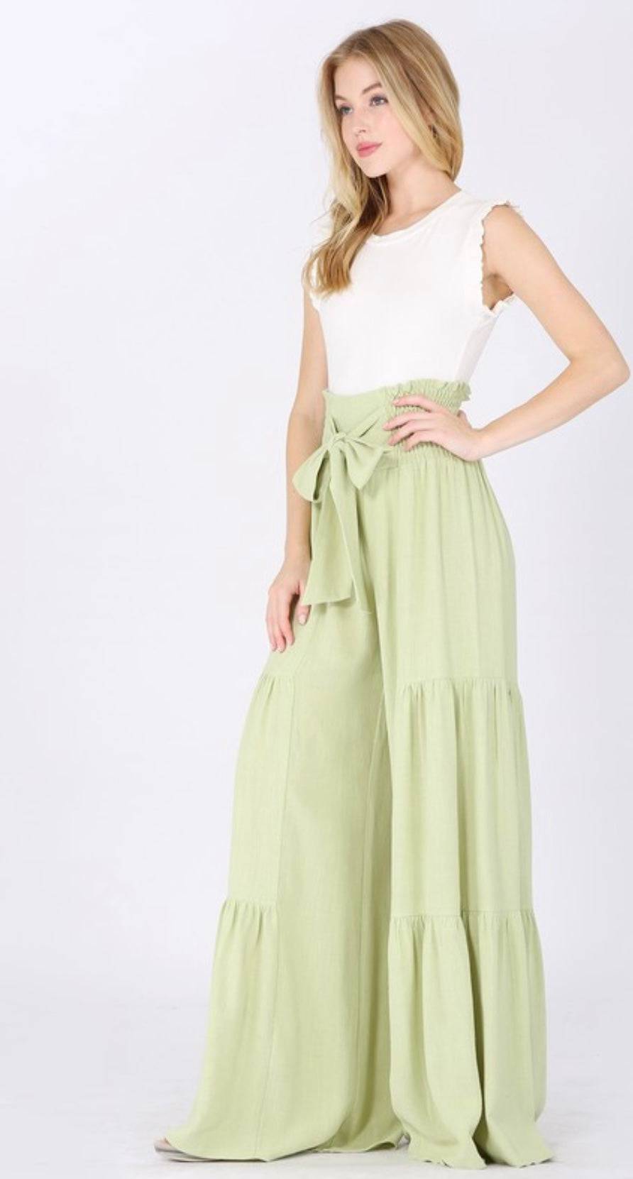 Luxurious Linen Boho Tie-Back Crop Top - Bella Boutique & Bellasbylola.com