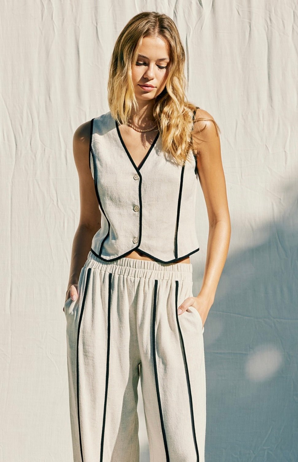 Flowy Rayon Linen Top & Pants Set ✨ True to Size - Bella Boutique & Bellasbylola.com