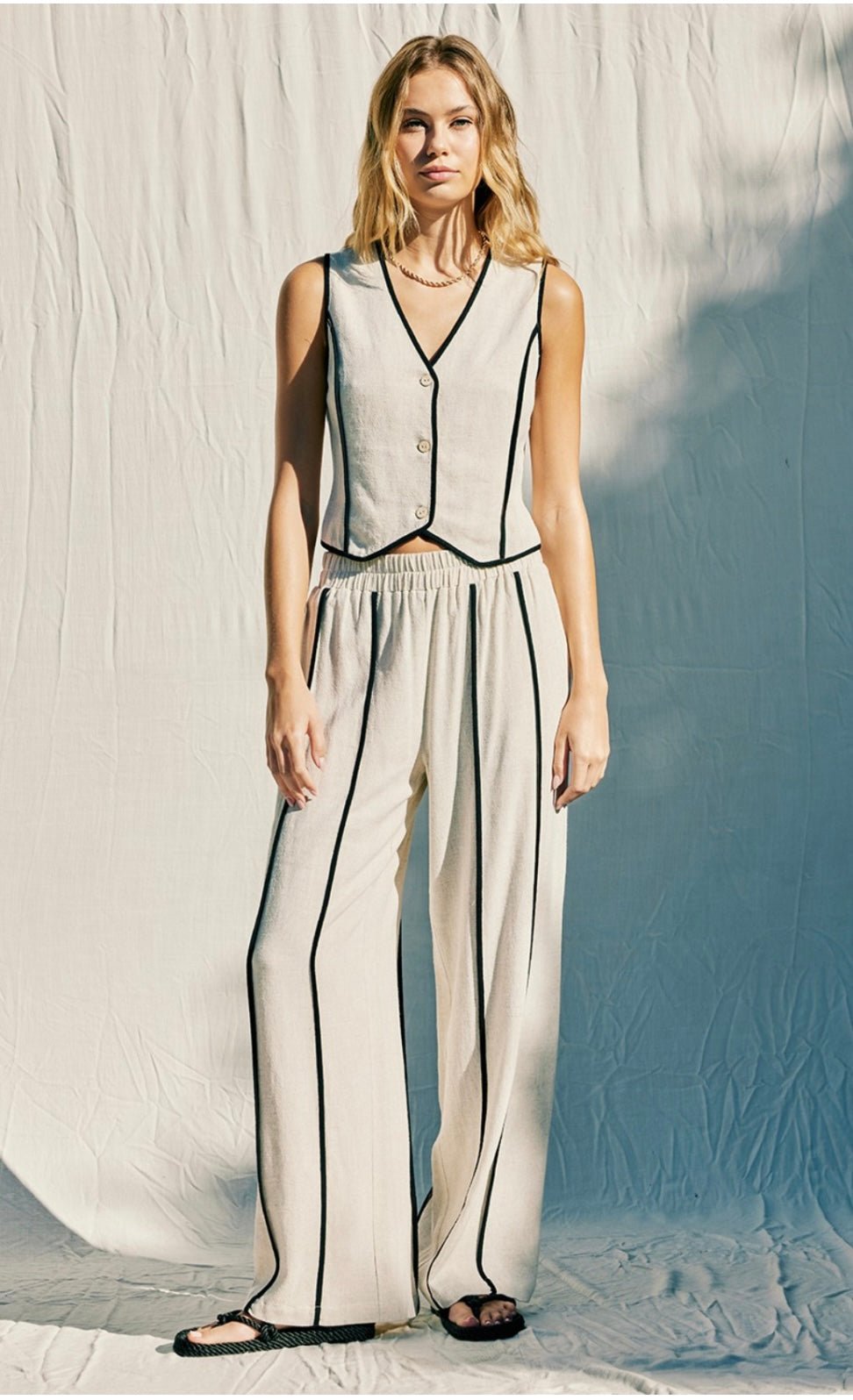 Flowy Rayon Linen Top & Pants Set ✨ True to Size - Bella Boutique & Bellasbylola.com