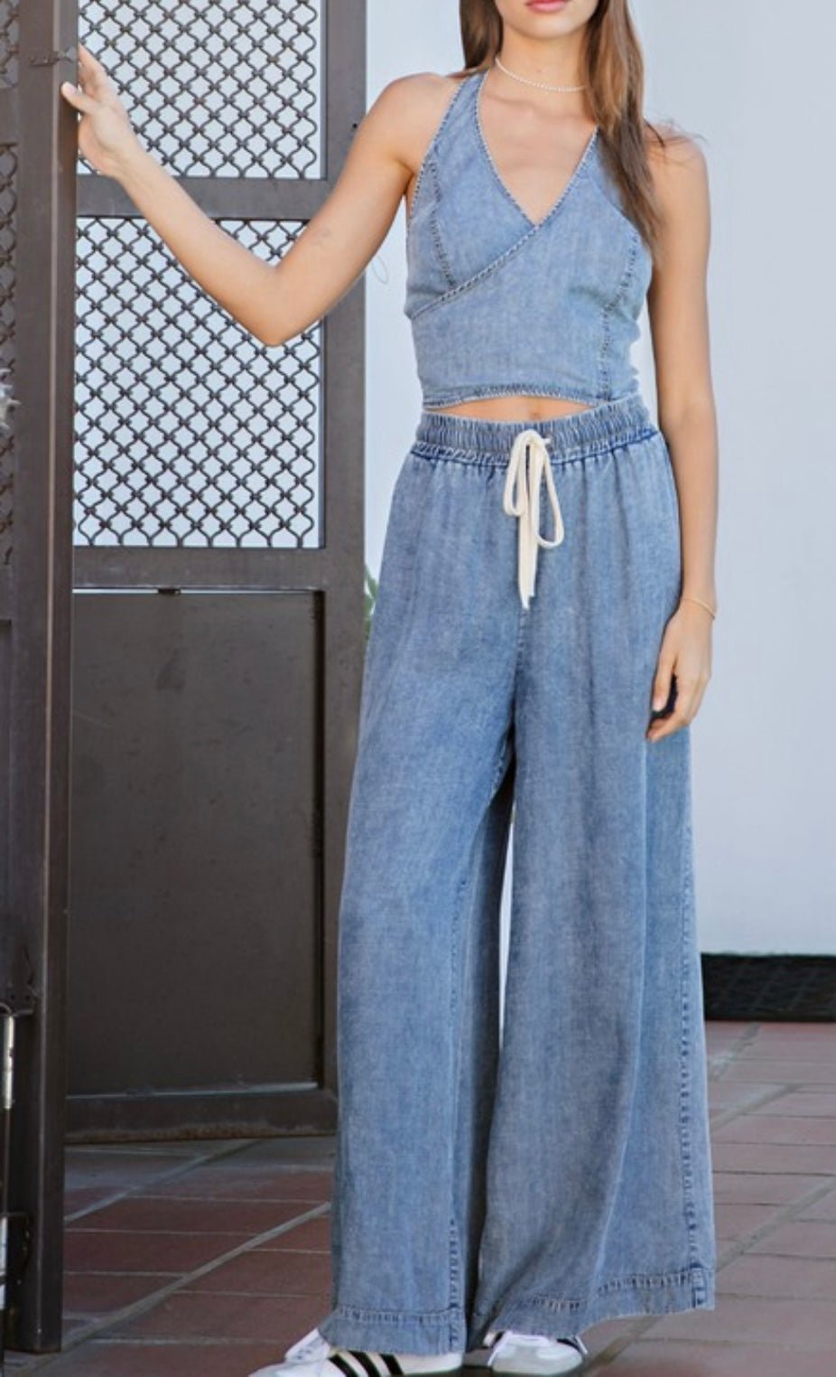 Mineral Wash Straight Leg Pants - New β¨ - Bella Boutique & Bellasbylola.com