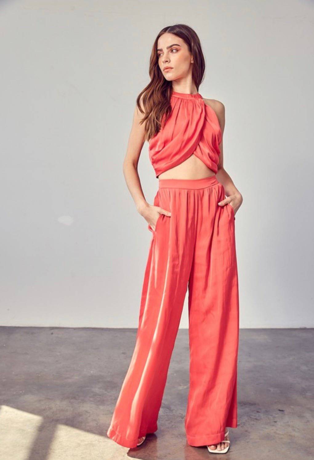 Fit Wooven Top - Matching Pants Available - Bella Boutique & Bellasbylola.com