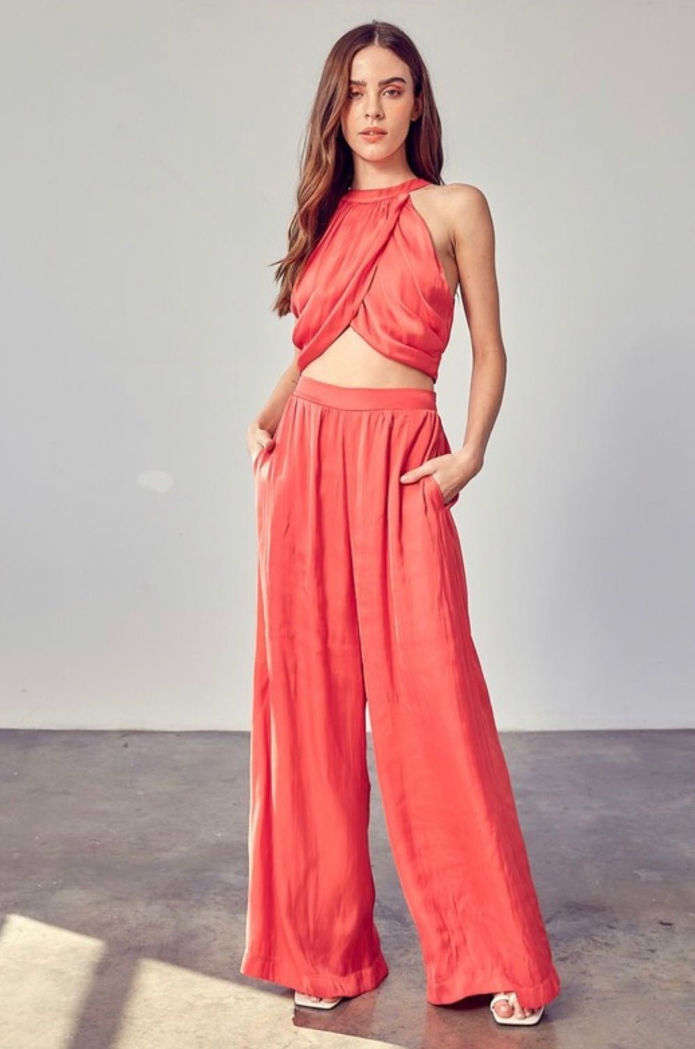 Fit Wooven Top - Matching Pants Available - Bella Boutique & Bellasbylola.com