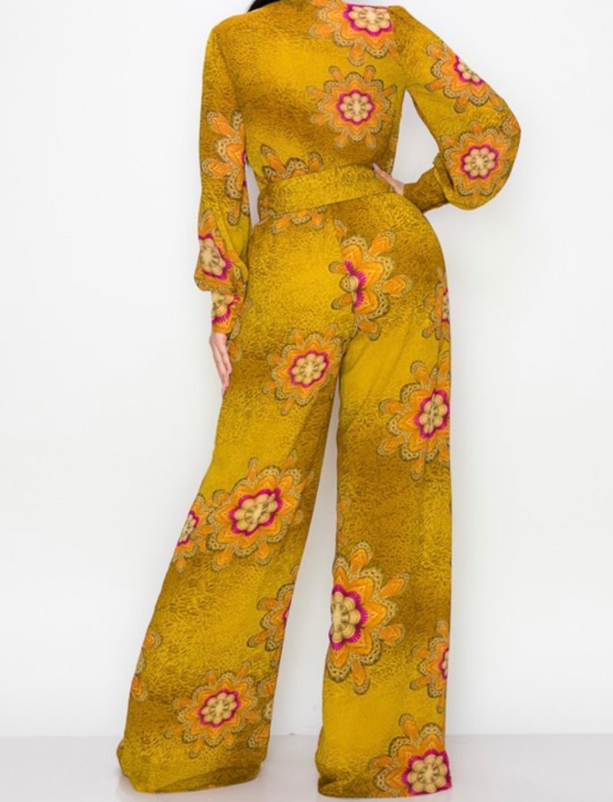 Mustard Jumpsuit - True to size - Bella Boutique & Bellasbylola.com