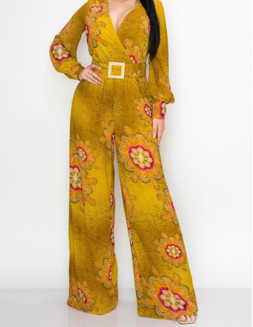 Mustard Jumpsuit - True to size - Bella Boutique & Bellasbylola.com