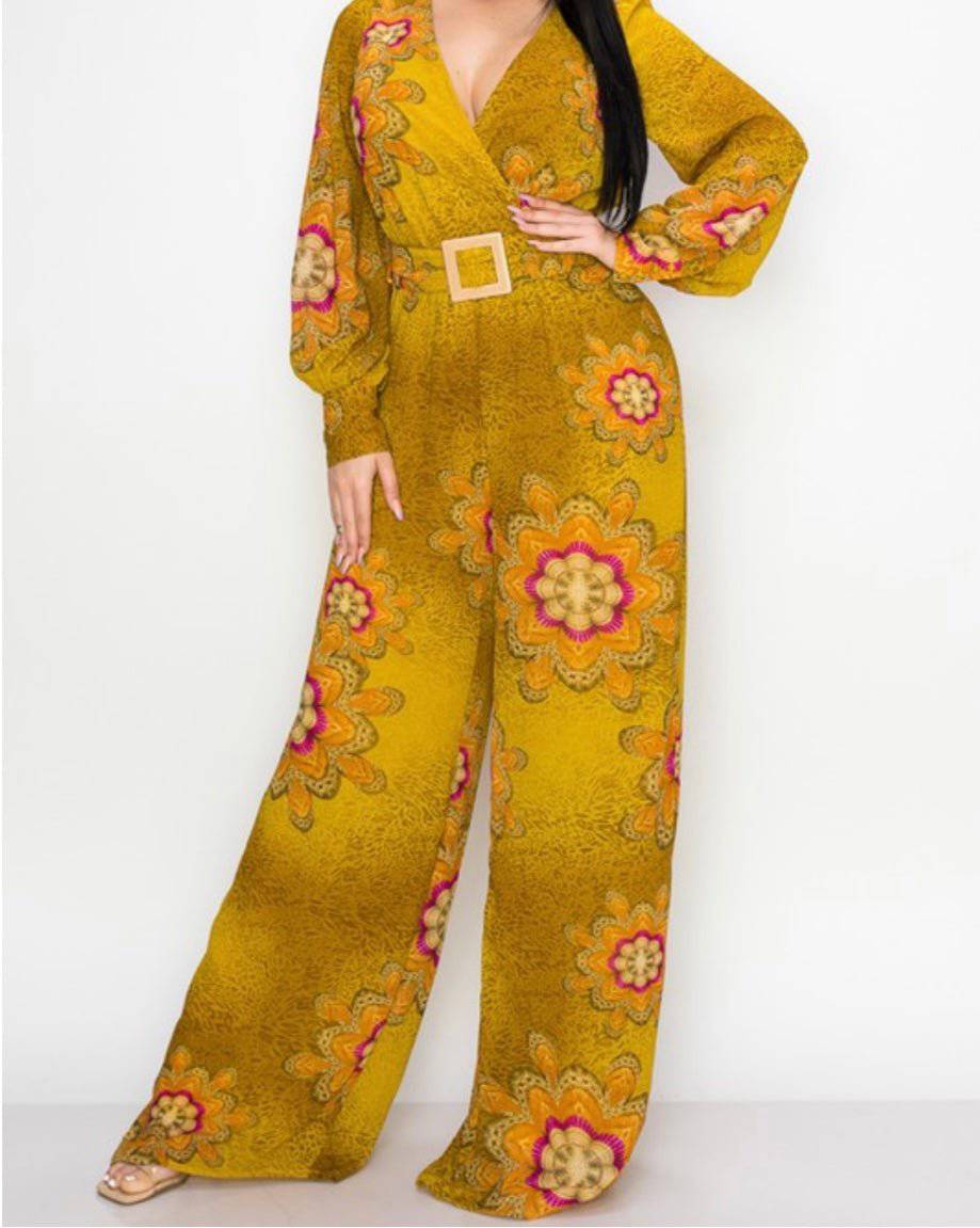 Mustard Jumpsuit - True to size - Bella Boutique & Bellasbylola.com