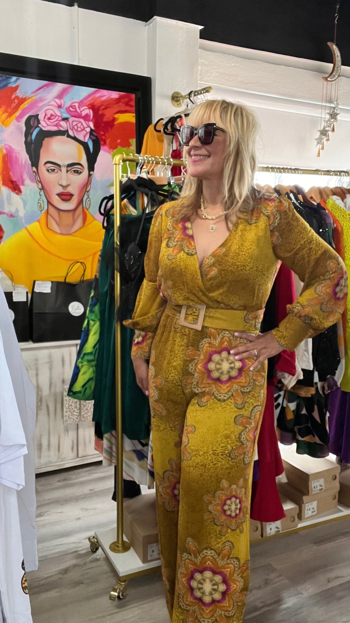 Mustard Jumpsuit - True to size - Bella Boutique & Bellasbylola.com