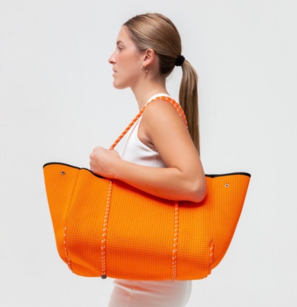 Neon Orange Everyday Tote Bag - Bella & Bellasbylola.com