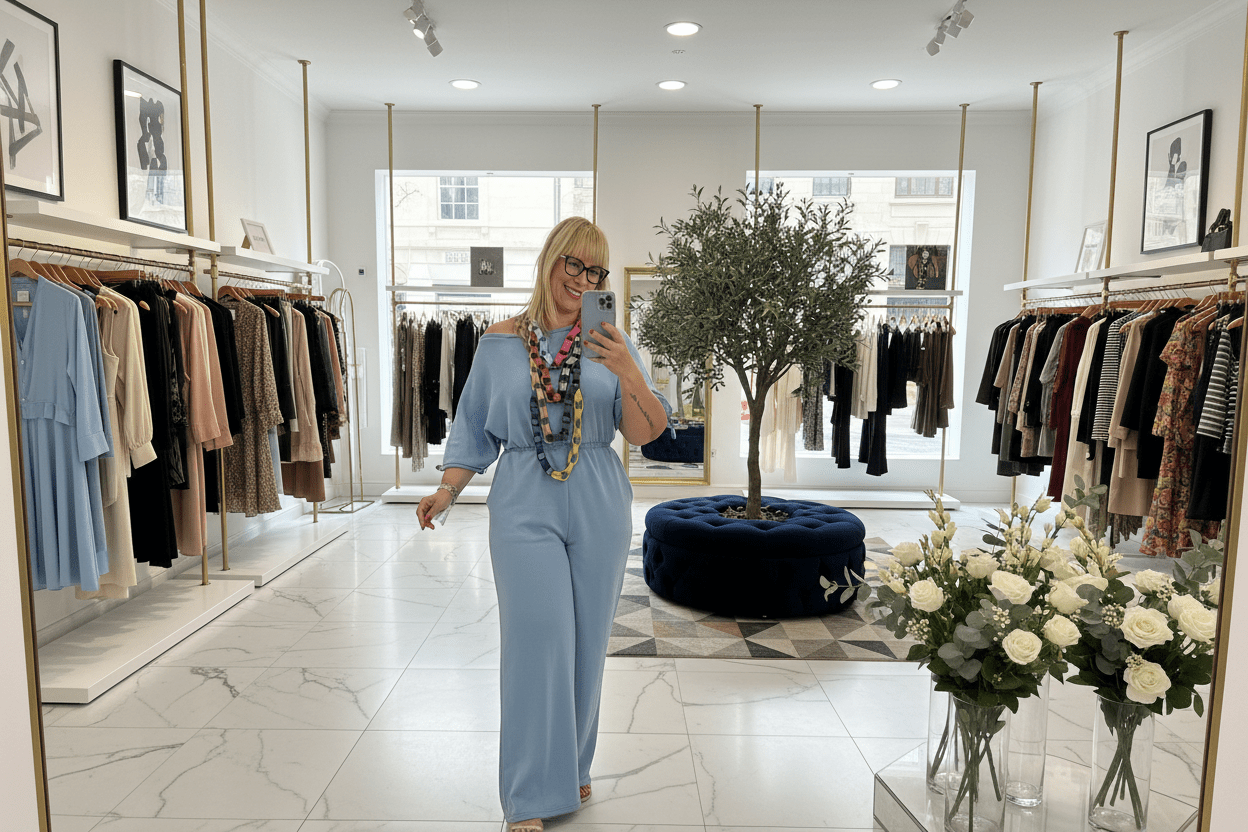 Oatmeal or Blue Comfy Jumpsuit - New 💫 - Bella Boutique & Bellasbylola.com