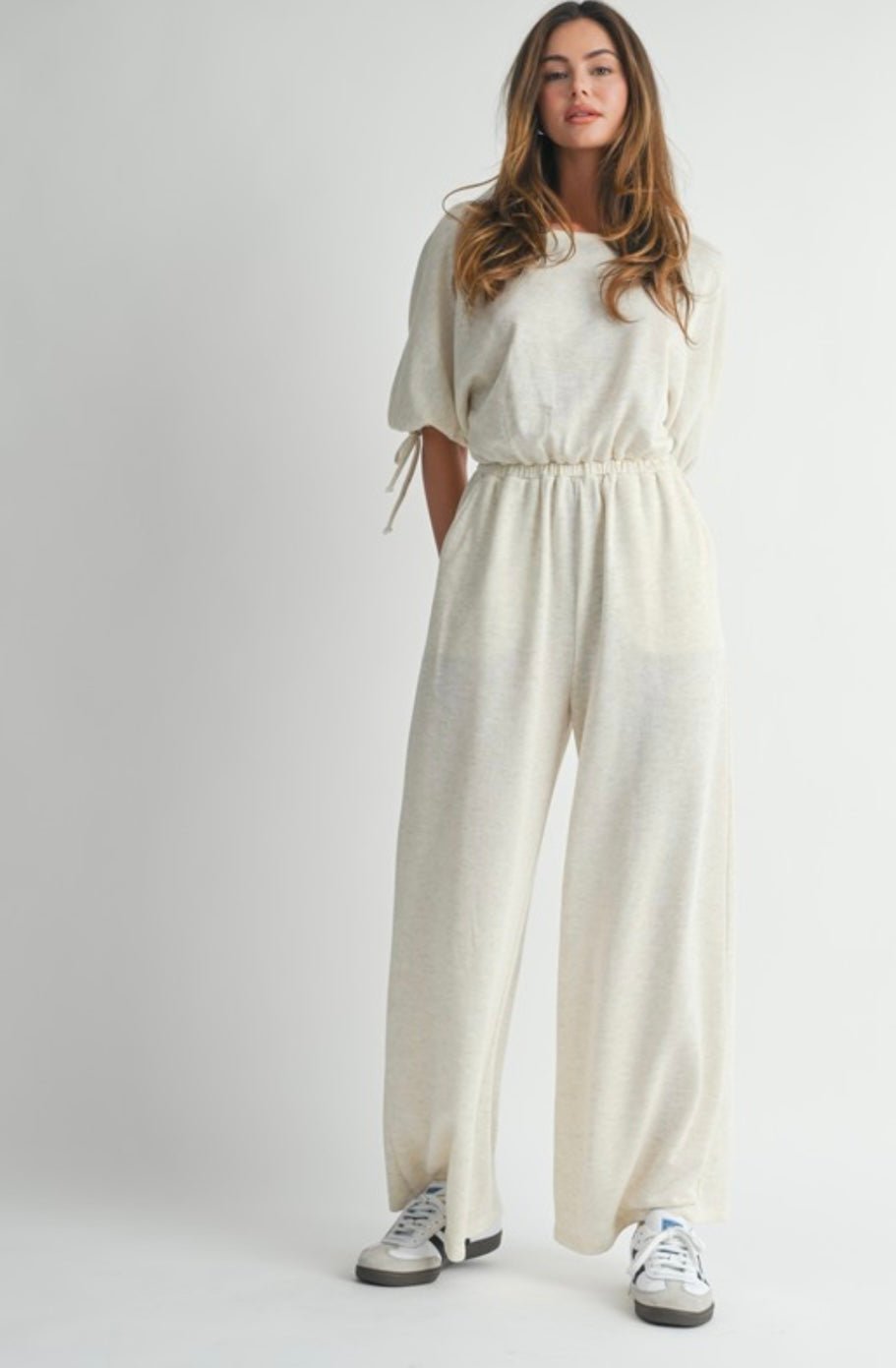Oatmeal or Blue Comfy Jumpsuit - New π« - Bella Boutique & Bellasbylola.com