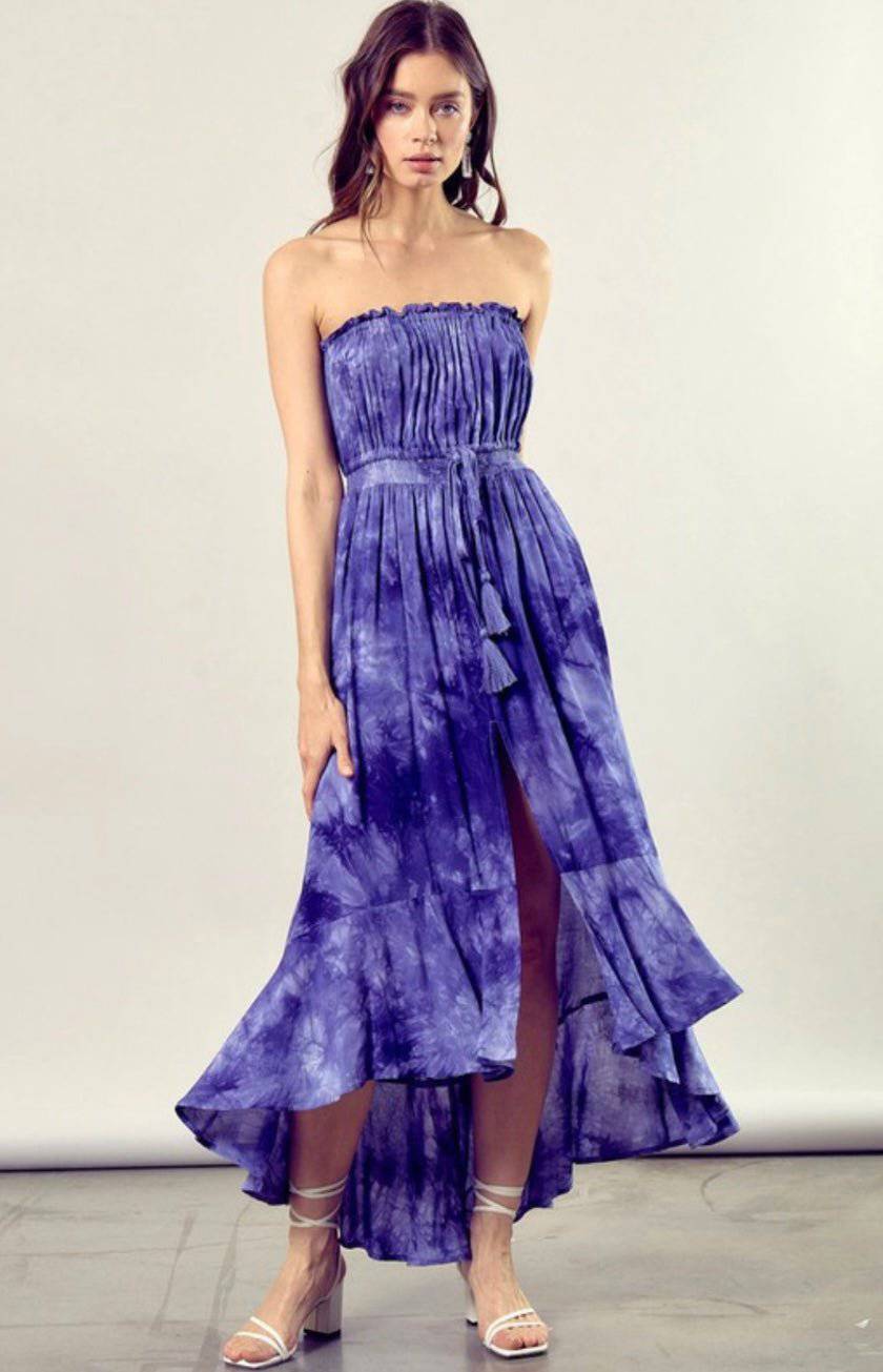 Dreamy Purple Asymmetrical Hi-Low Dress - Bella Boutique & Bellasbylola.com