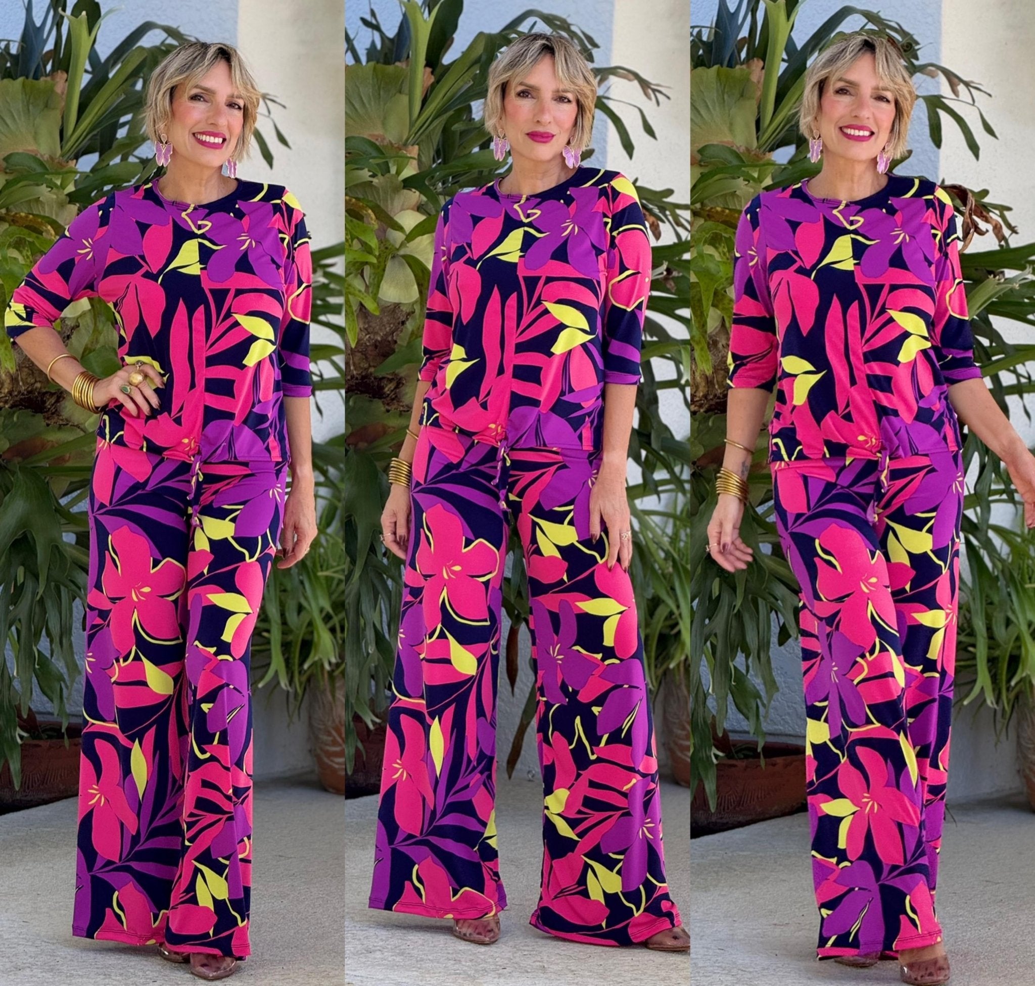 Pia Colors Palazzo Set - NEW🌟. BY DESIGNER PIA COLORS 🌺 / New✨ - Bella Boutique & Bellasbylola.com