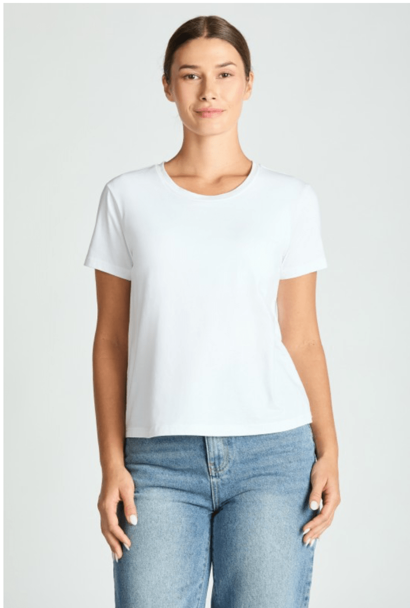 Premium 100% Cotton Short Sleeve Bra Top - Bella Boutique & Bellasbylola.com