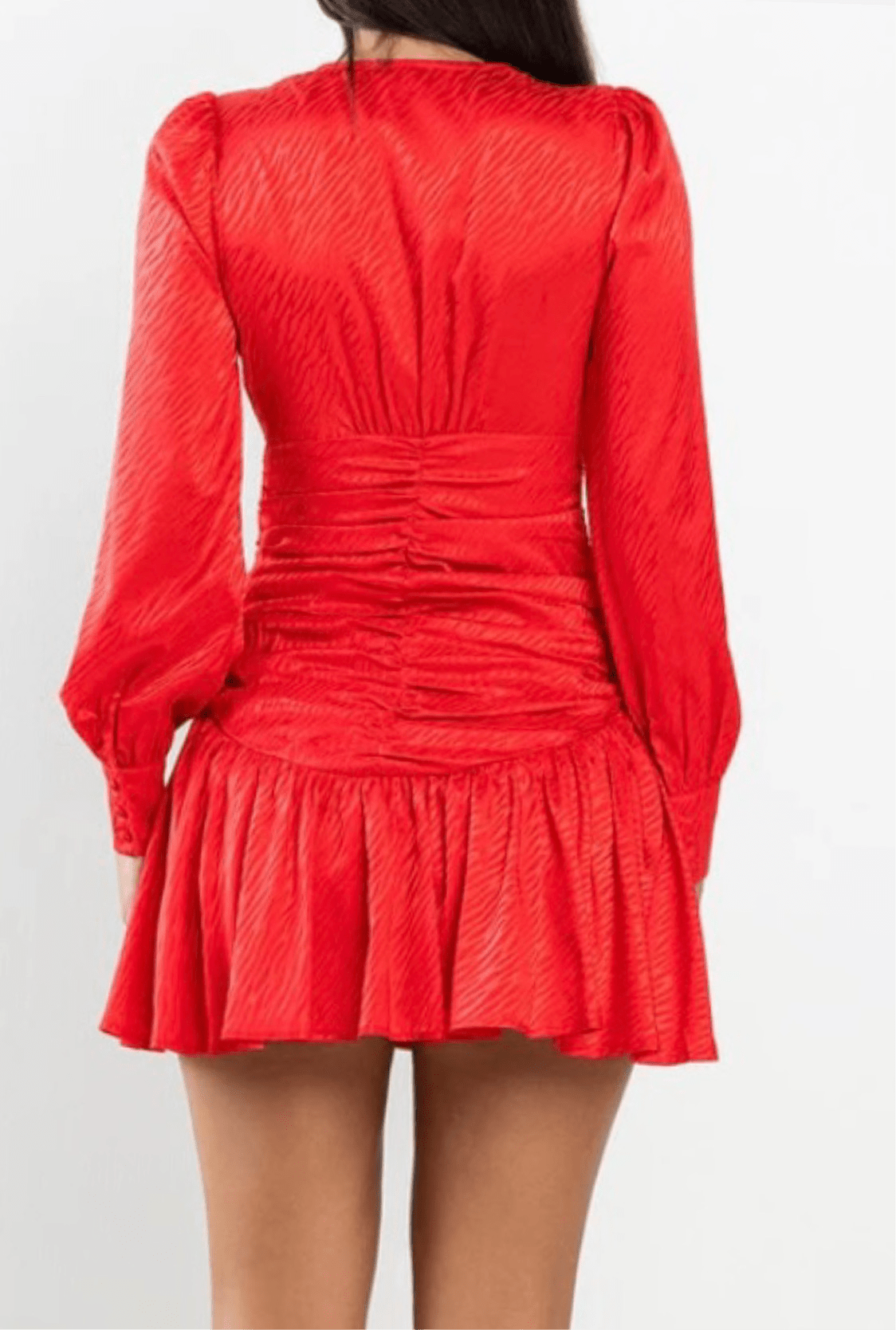 Red Moon Mini Dress: Make a Statement with Woven Sleeves! - Bella Boutique & Bellasbylola.com