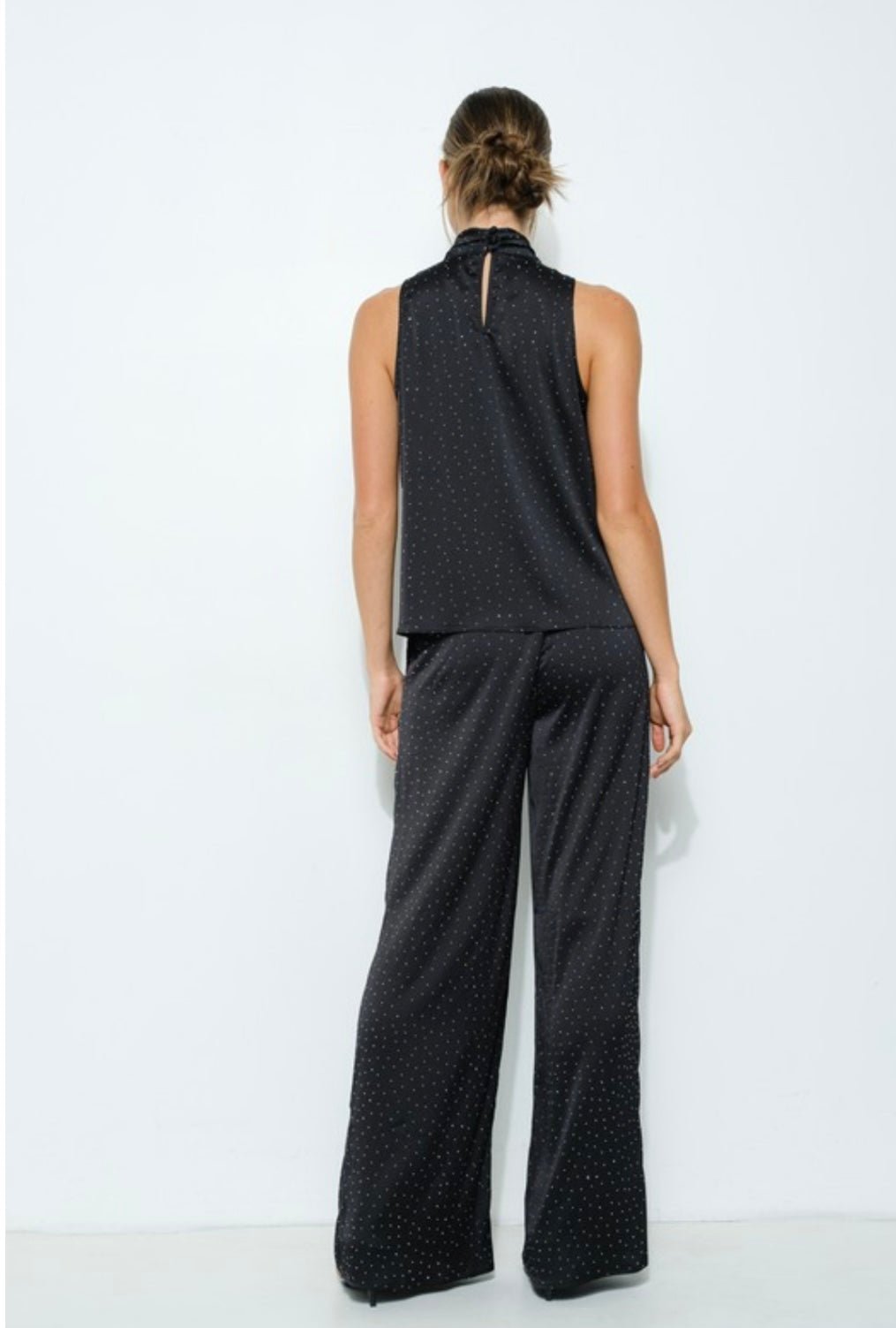 Rhinestone Pants - New ⭐️ Black or Beige - Bella Boutique & Bellasbylola.com