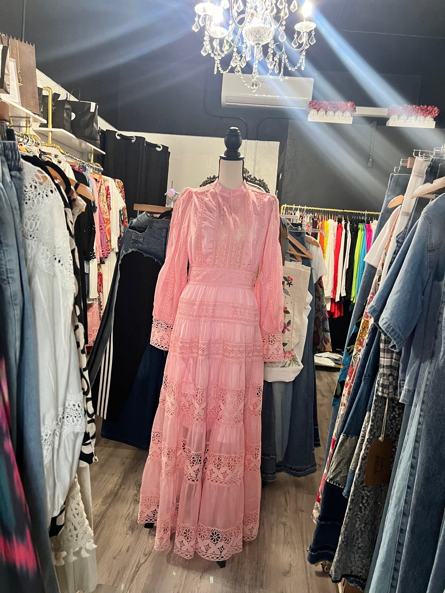 Rosa Lace Maxi Dress - New ✨✨ - Tax Included - Bella Boutique & Bellasbylola.com
