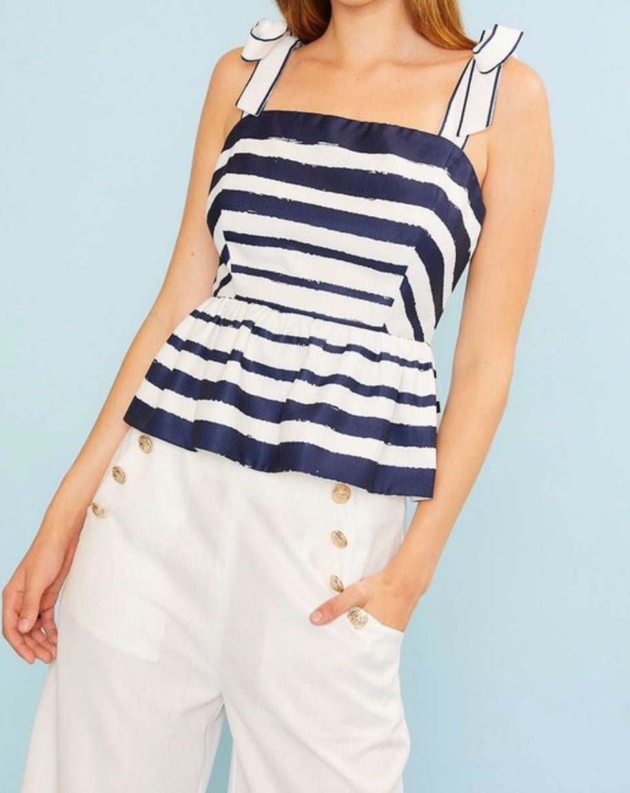 Sailor Blue & White Ruffle (SET) - Bella Boutique & Bellasbylola.com