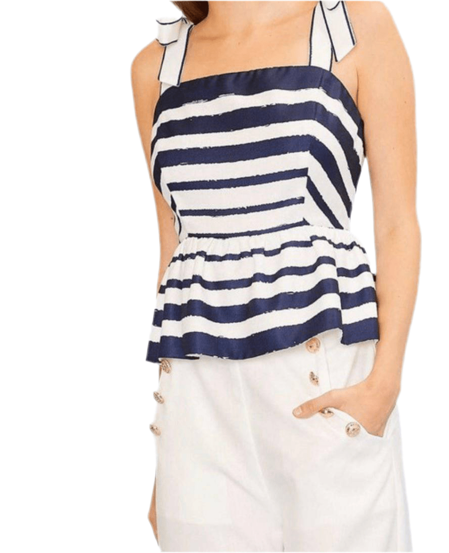 Sailor Blue & White Ruffle (SET) - Bella Boutique & Bellasbylola.com