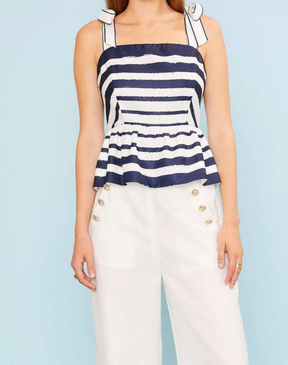 Sailor Blue & White Ruffle (SET) - Bella Boutique & Bellasbylola.com