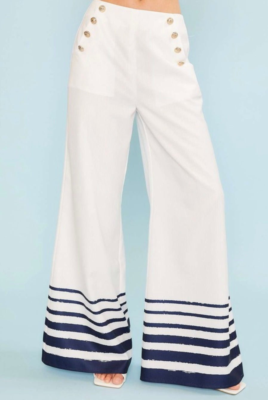 Sailor Blue & White Ruffle (SET) - Bella Boutique & Bellasbylola.com