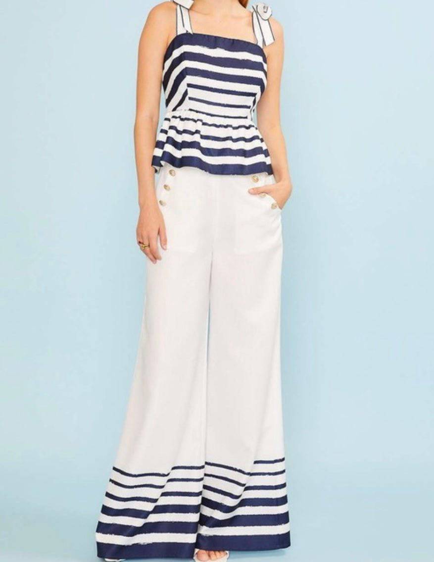 Sailor Blue & White Ruffle (SET) - Bella Boutique & Bellasbylola.com