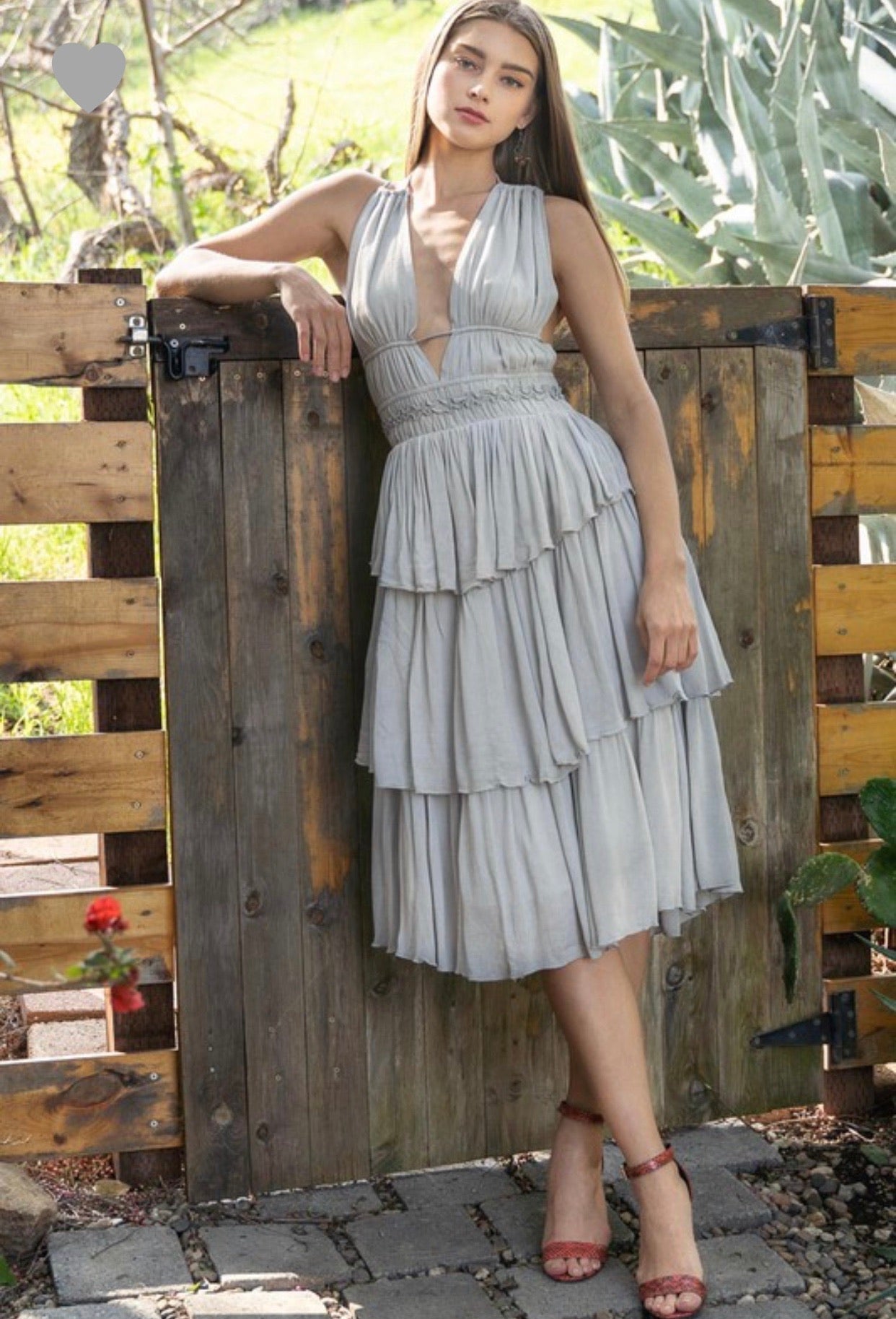 Sage Dream Mini Dress with Tie Back - Bella Boutique & Bellasbylola.com
