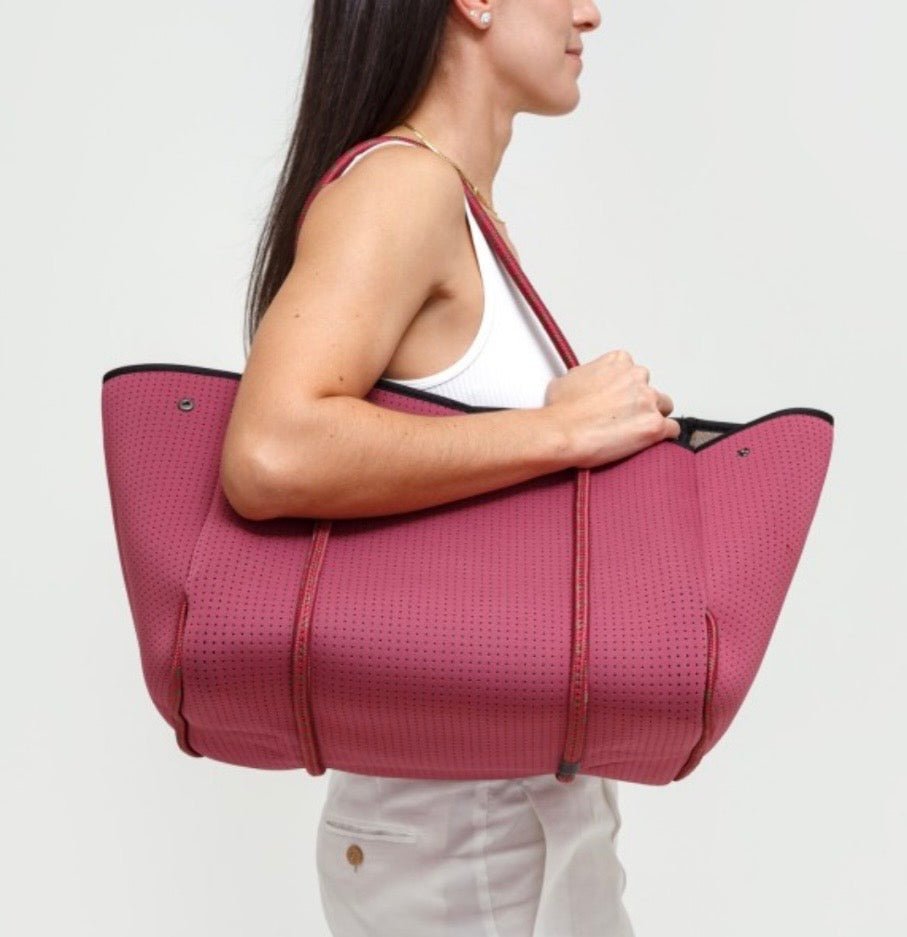 STYLISH EVERYDAY TOTE BAG SOFT PLUM - PRE ORDER - Bella & Bellasbylola.com