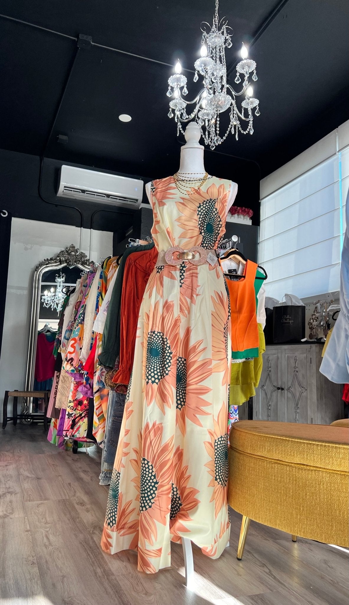 Sunflower Chic Palazzo Set with Top & Pants - Bella Boutique & Bellasbylola.com