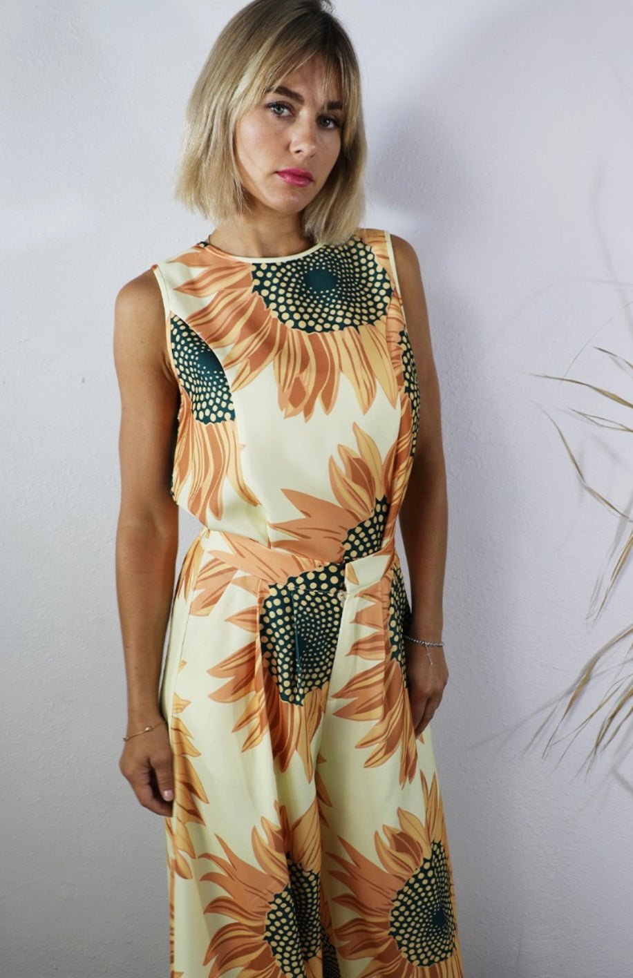 Sunflower Chic Palazzo Set with Top & Pants - Bella Boutique & Bellasbylola.com