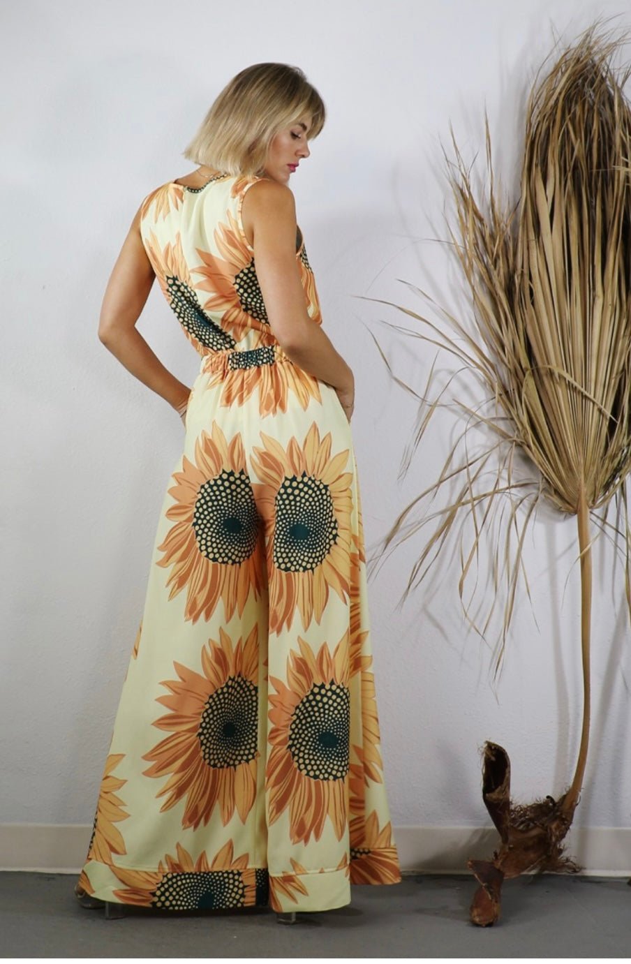 Sunflower Chic Palazzo Set with Top & Pants - Bella Boutique & Bellasbylola.com