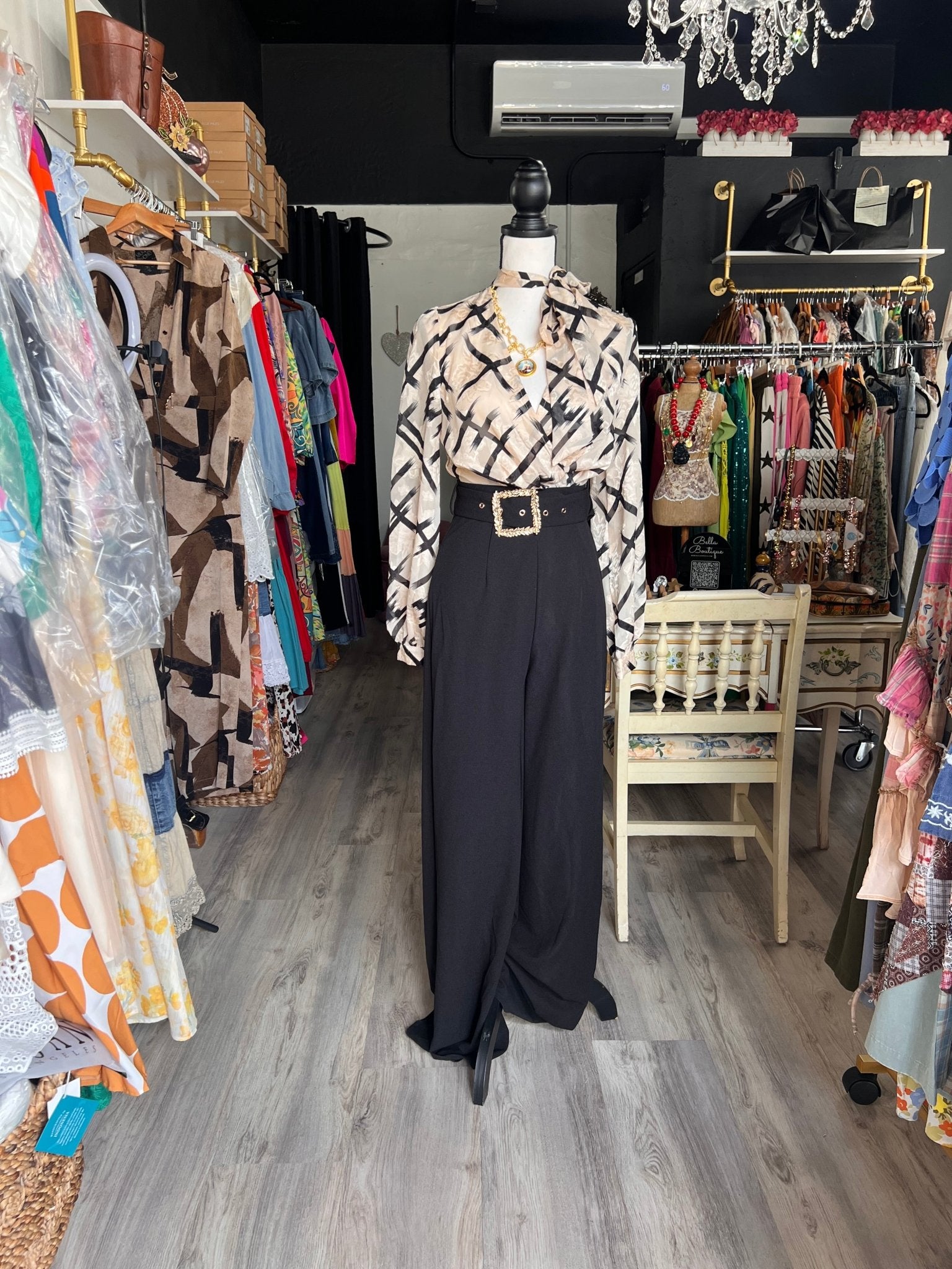 Taupe Long Sleeve Jumpsuit - Bella Boutique & Bellasbylola.com