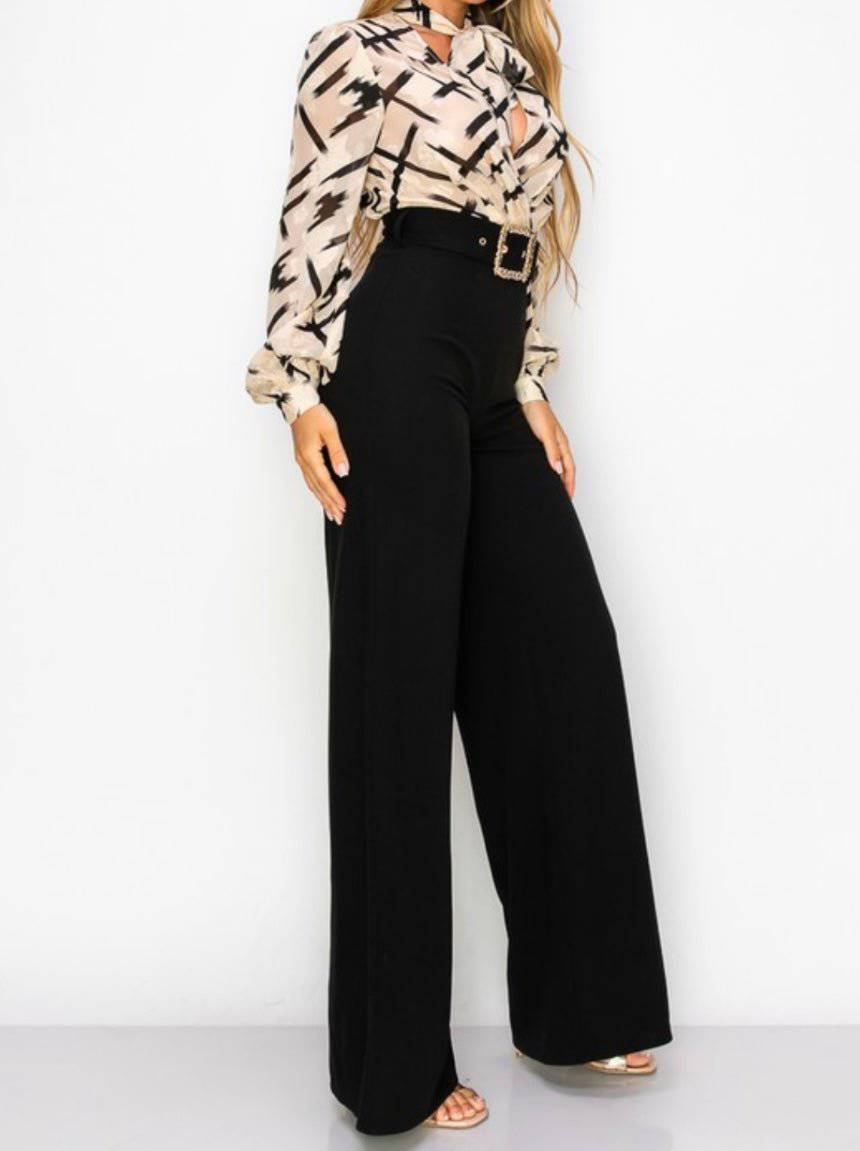 Taupe Long Sleeve Jumpsuit - Bella Boutique & Bellasbylola.com