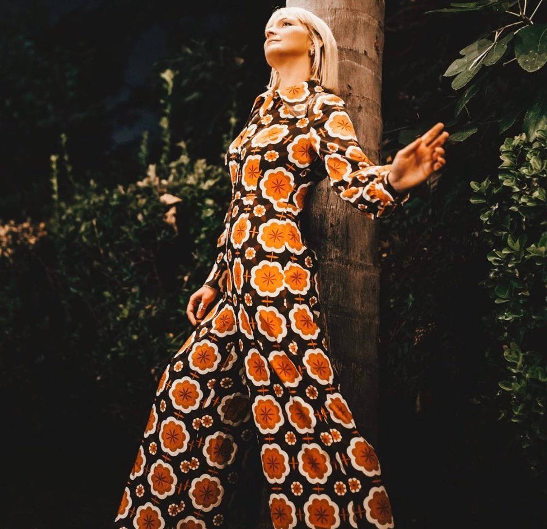 Eddie's Retro Flower Power Wide Leg Jumpsuit - 70s Style - Bella Boutique & Bellasbylola.com