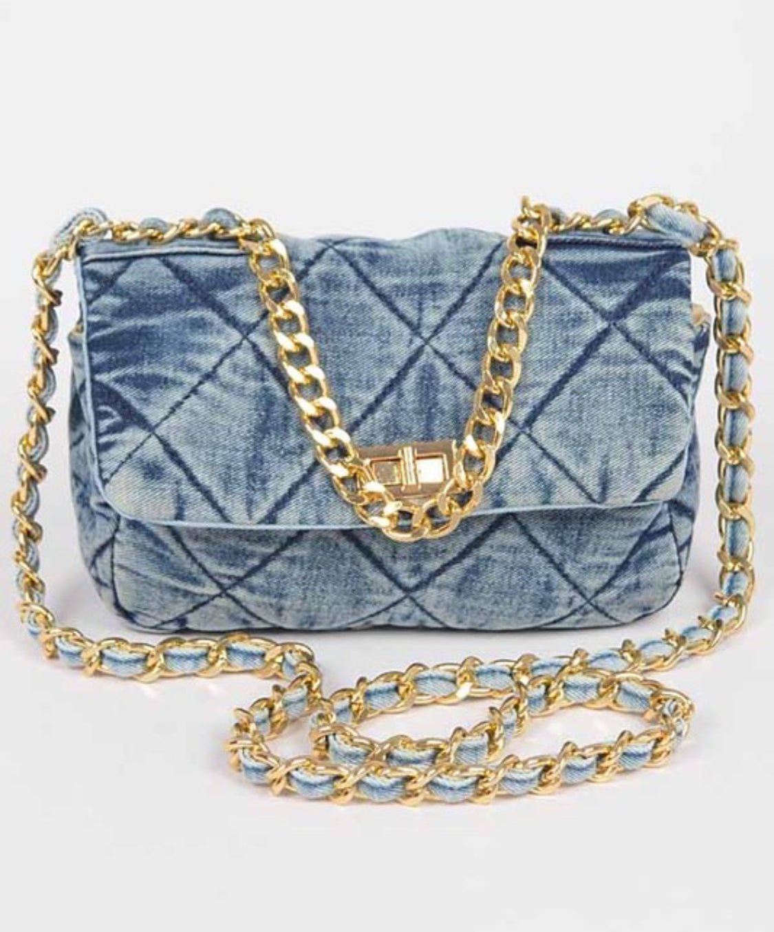 Washed denim Convertible Purse - Bella Boutique & Bellasbylola.com