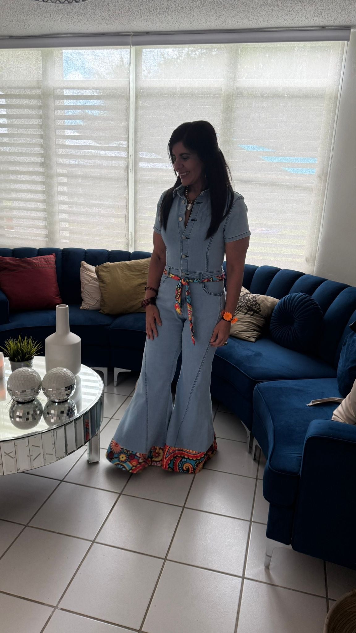 Western-Inspired Wide Leg Denim Jumpsuit - Stylish Comfort for Rodeo Season! - Bella Boutique & Bellasbylola.com